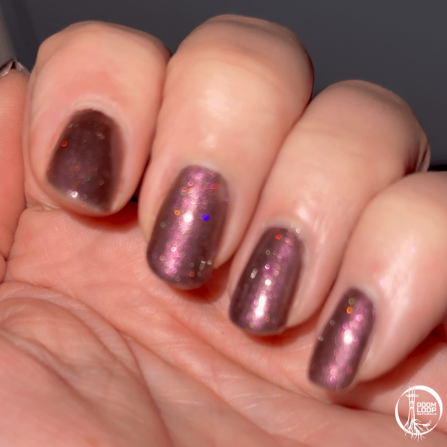 REDSHIFT - Deep Maroon Glitter Nail Polish product image (4)