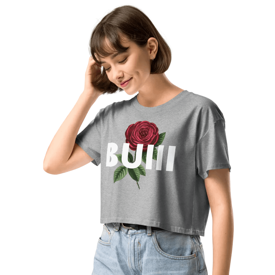 BUIII Logo Rose Crop Tops product image (10)