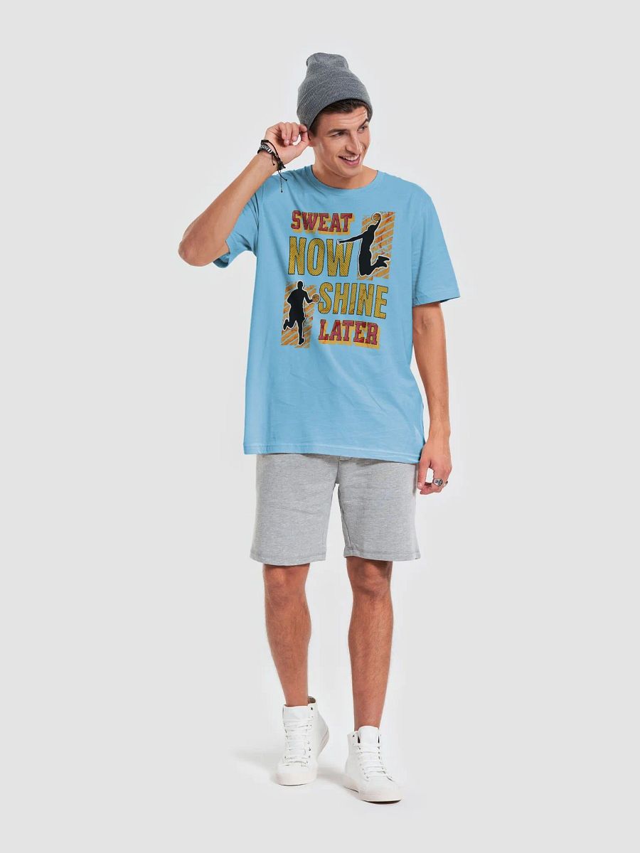 Sweat Now Shine Later Basketball Motivational T-Shirt product image (40)