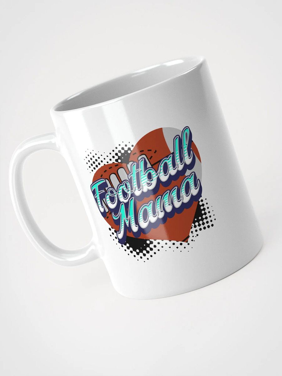 Mama Heart Football Mug product image (2)