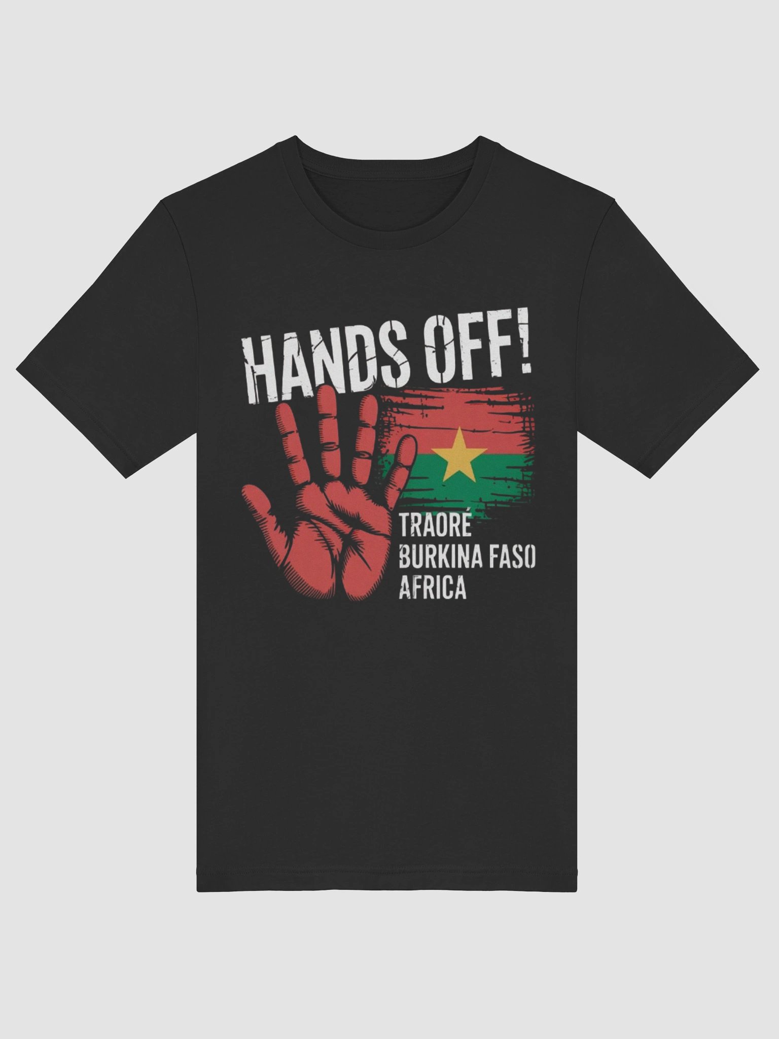 Hands off Traore Burkina Faso Flag Africa Ibrahim Traoré Supersoft T-shirt product image (43)