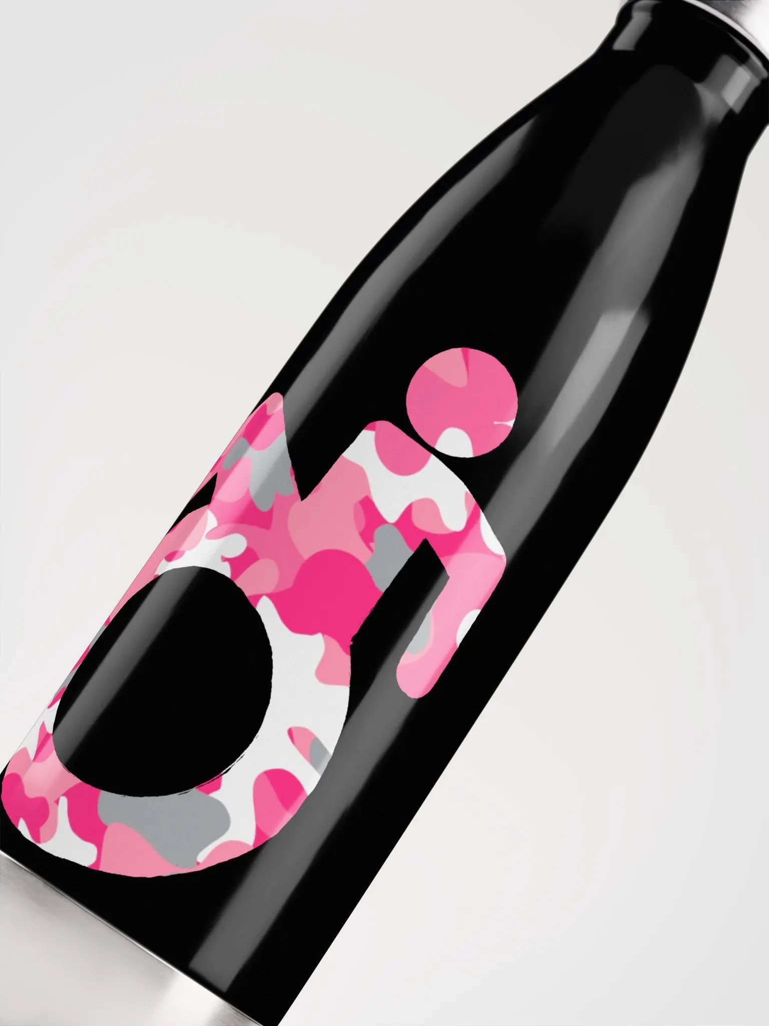 Wheelie, Pink Camo SS Water Bottle product image (5)