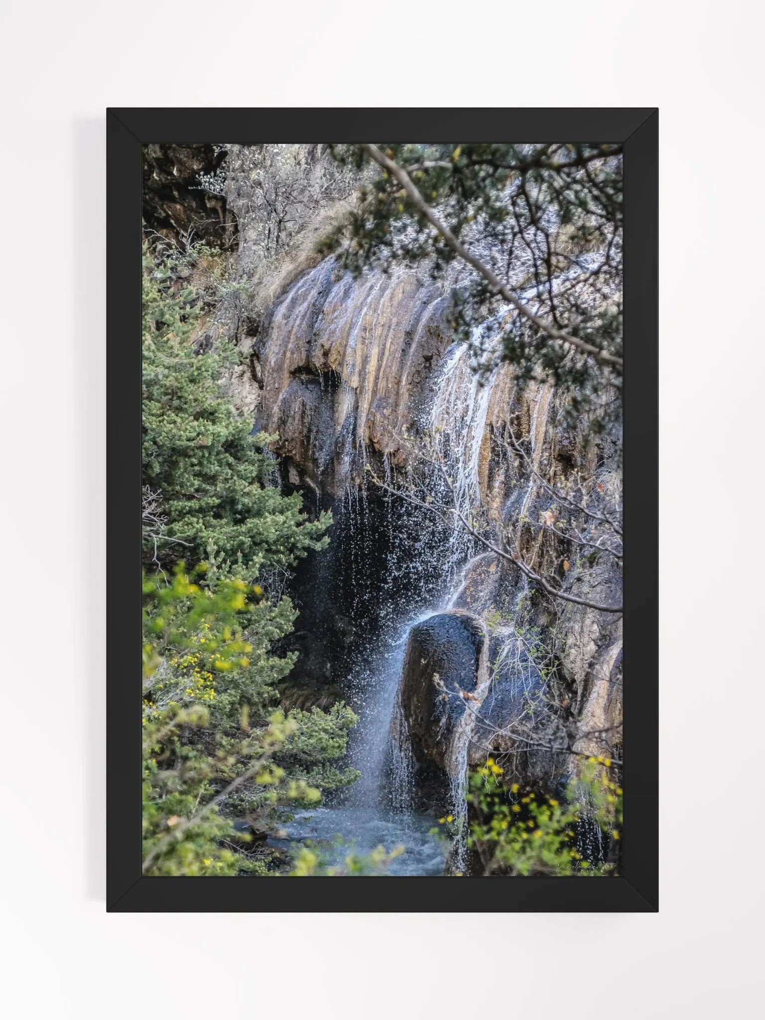 Print fine art - Hidden Oasis – Cascade de Costeplane, Lauzet-Ubaye product image (1)