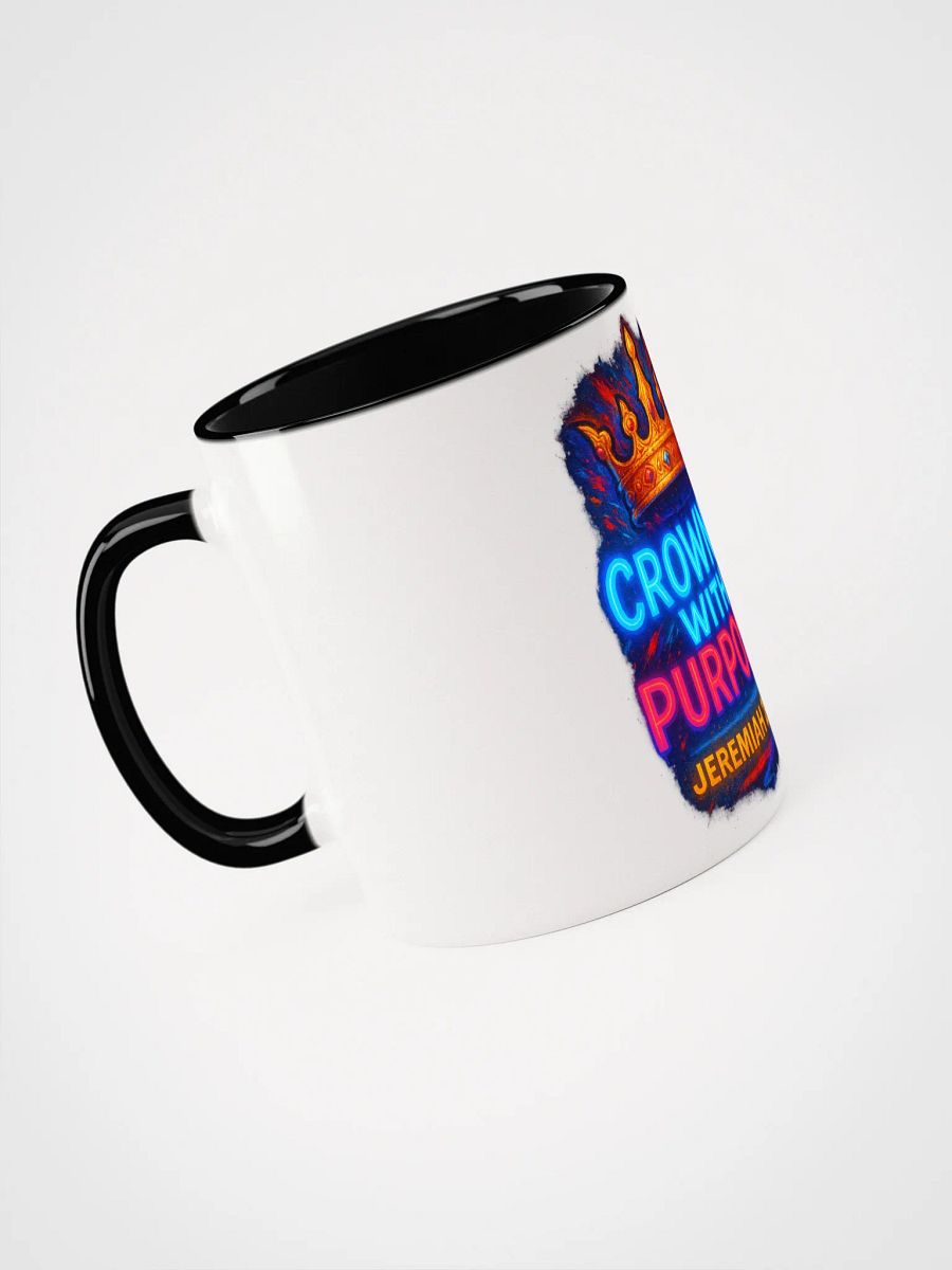 CROWNED WITH PURPOSE — Inner Color Ceramic Mug (Jeremiah 29:11) product image (4)