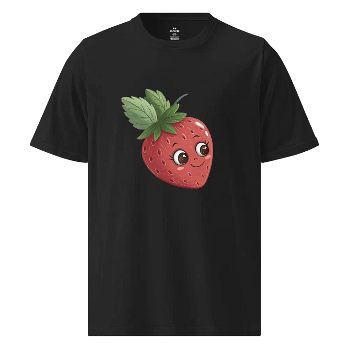 Sweet Strawberry Smiles Cartoon T-Shirt product image (1)
