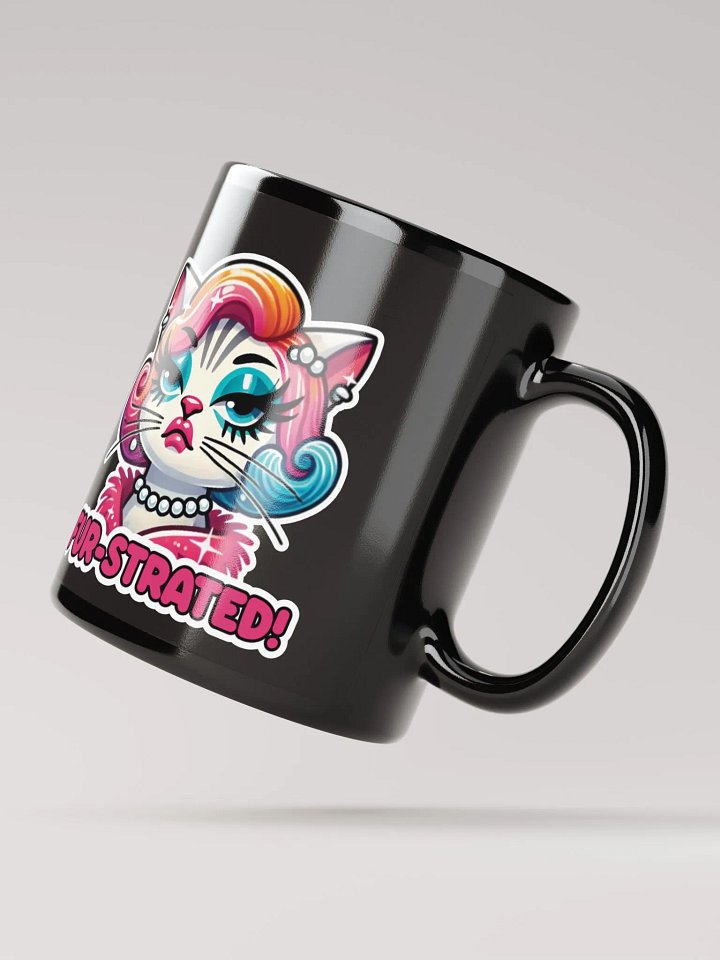 Fur-strated! Black Glossy Mug product image (3)