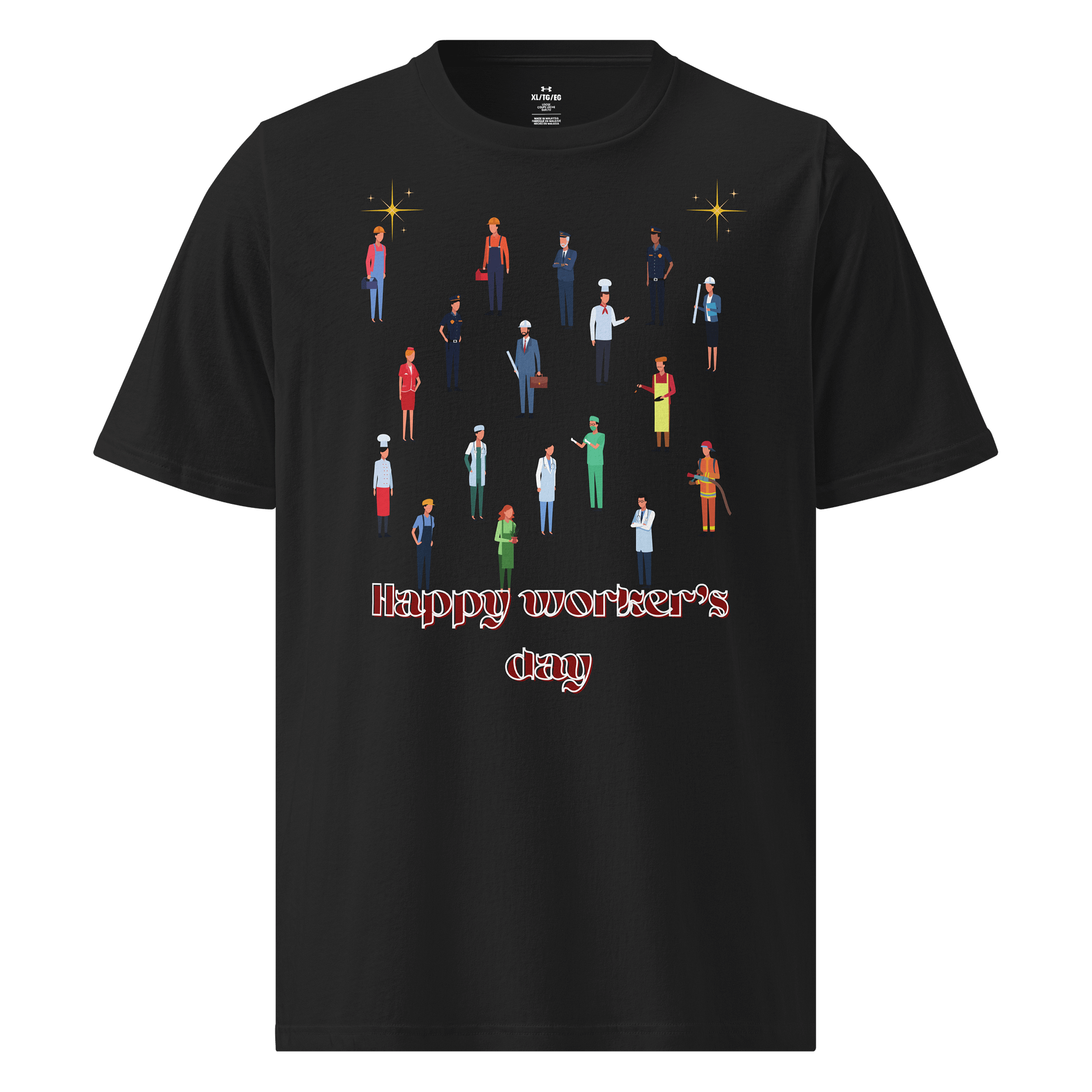 Happy Worker's Day Illustrated T-Shirt product image (1)