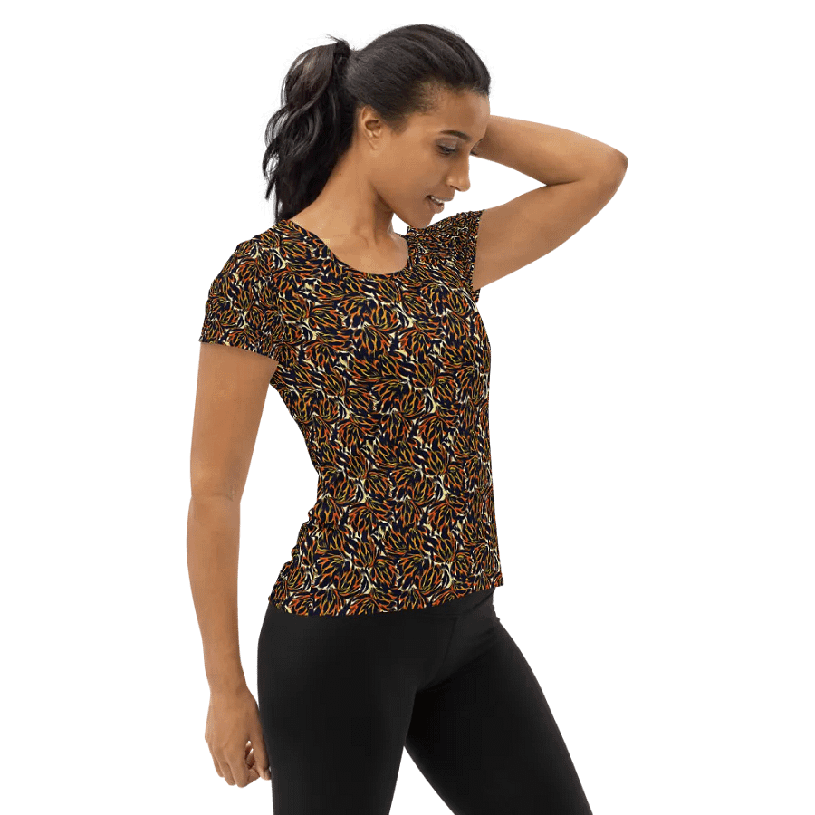 Tiger Flower | Women's Athletic T-Shirt product image (4)