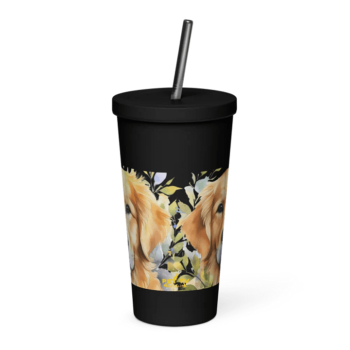 Golden Retriever - Insulated Tumbler with a Straw product image (2)