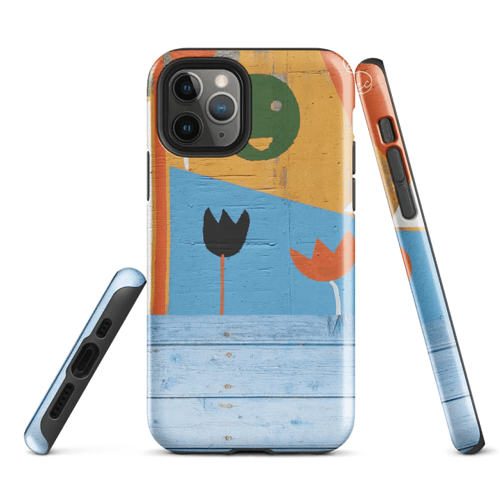 Abstract Floral Face iPhone® Tough Case product image (1)