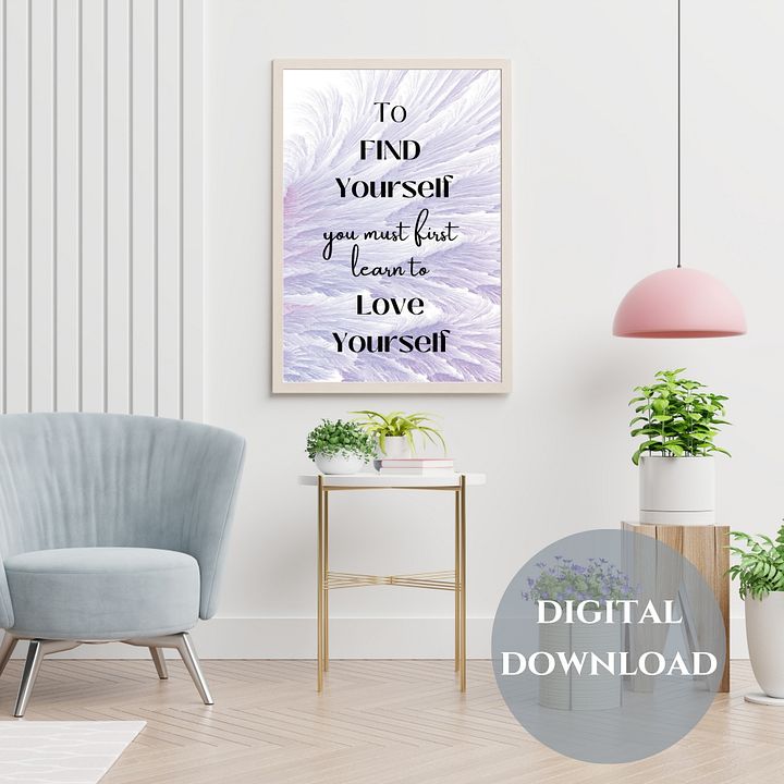 Love Yourself Printable Wall Art product image (1)
