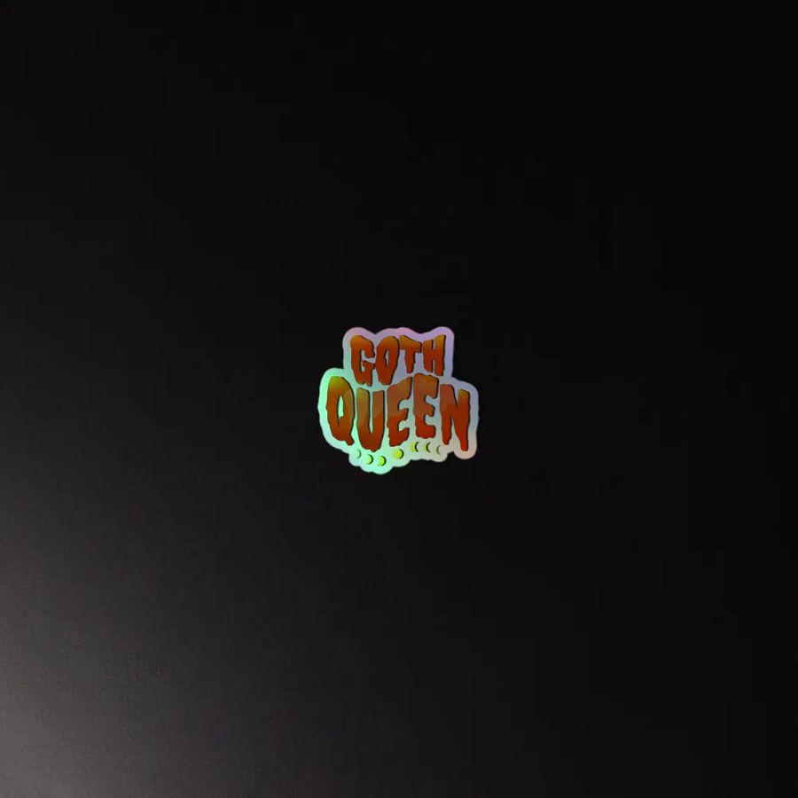 Goth Queen: Cut Holographic Sticker product image (4)