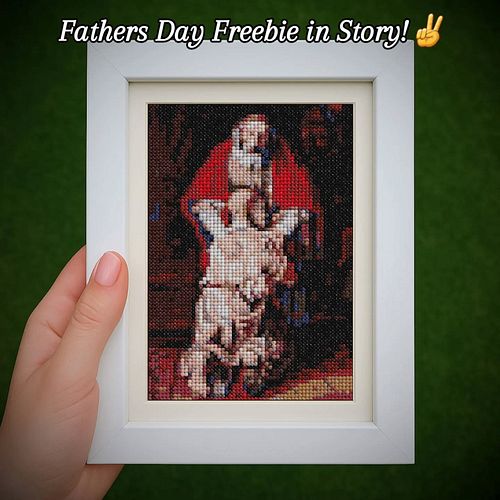This design is a postcard-sized adaptation of Rembrandt’s powerful biblical painting 