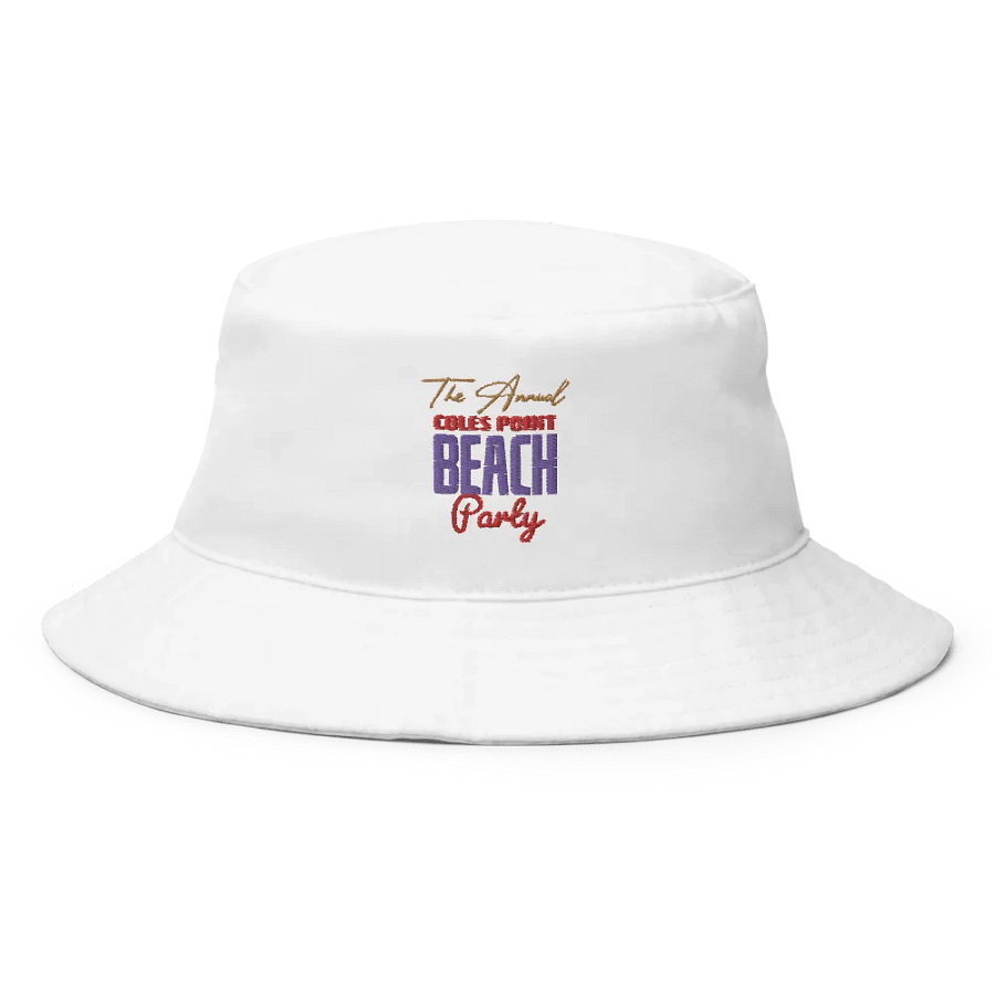 Coles Point Beach Party Embroidered Bucket Hat product image (1)