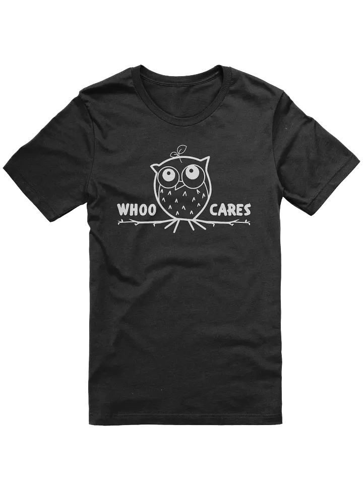 Funny Owl Pun T-shirt-Whoo Cares Owl Tee product image (1)