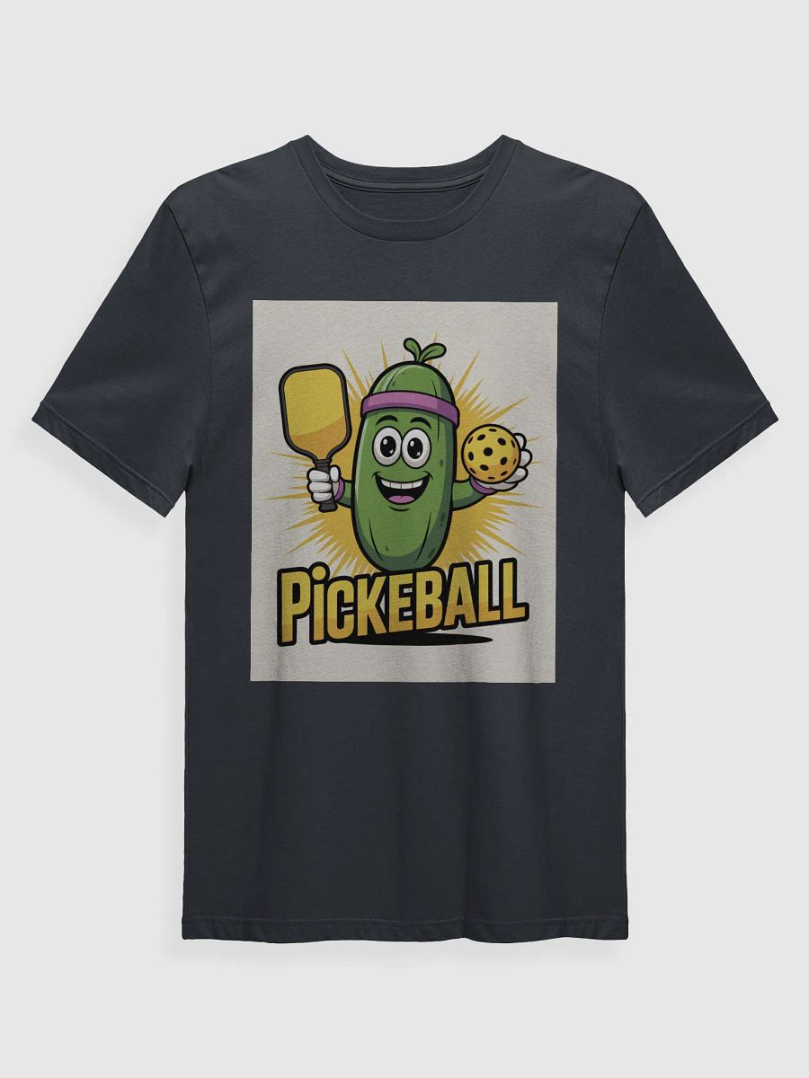 Funny Pickleball Shirt – Cartoon Pickle Character with Paddle & Ball product image (6)