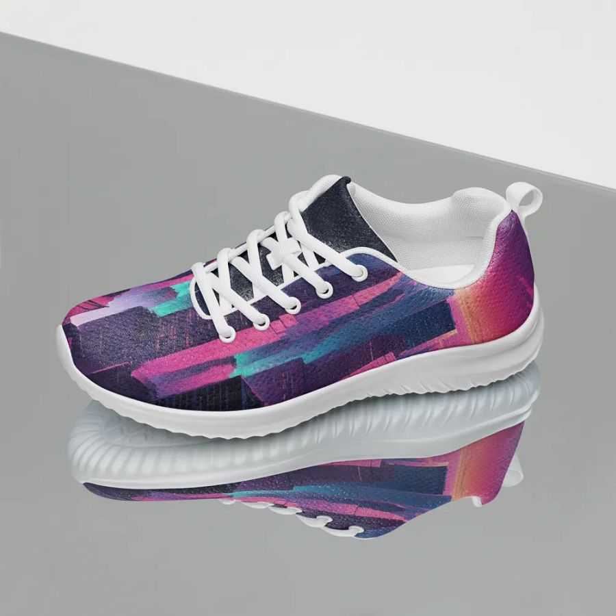 Vaporwave New York City All Over Print Athletic Shoes product image (3)