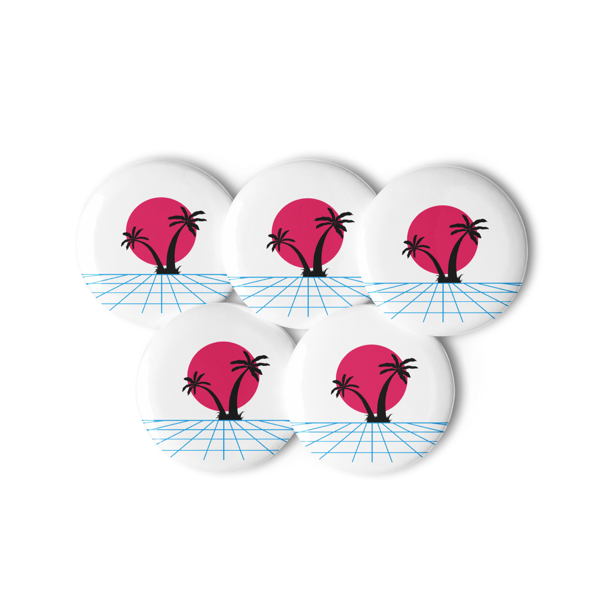 Synthwave Sunset Pin Set product image (3)
