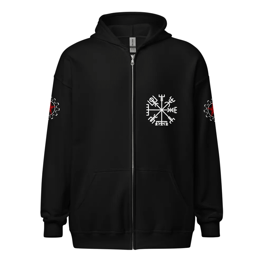Vegvísir (The Wayfinder) Zip Hoodie product image (7)