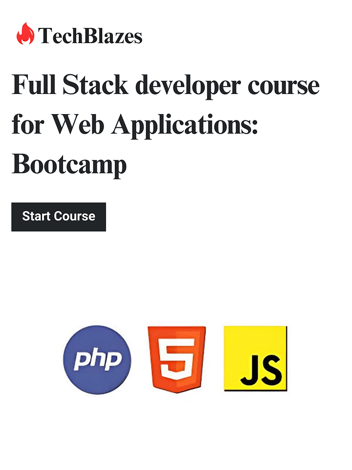 Full Stack developer course for Web Applications: Bootcamp product image (1)