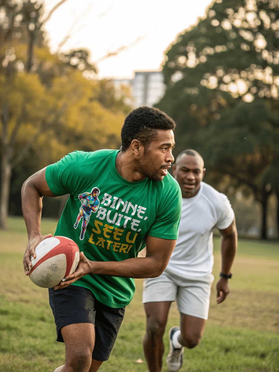 Binne, Buite, See u later! rugby t-shirt product image (5)