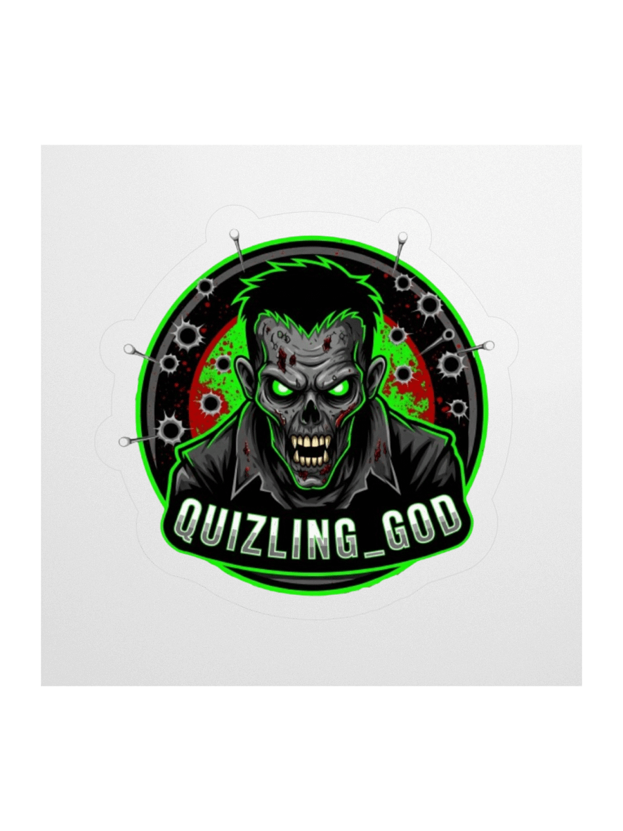 Neon Zombie Kiss Cut Stickers product image (3)