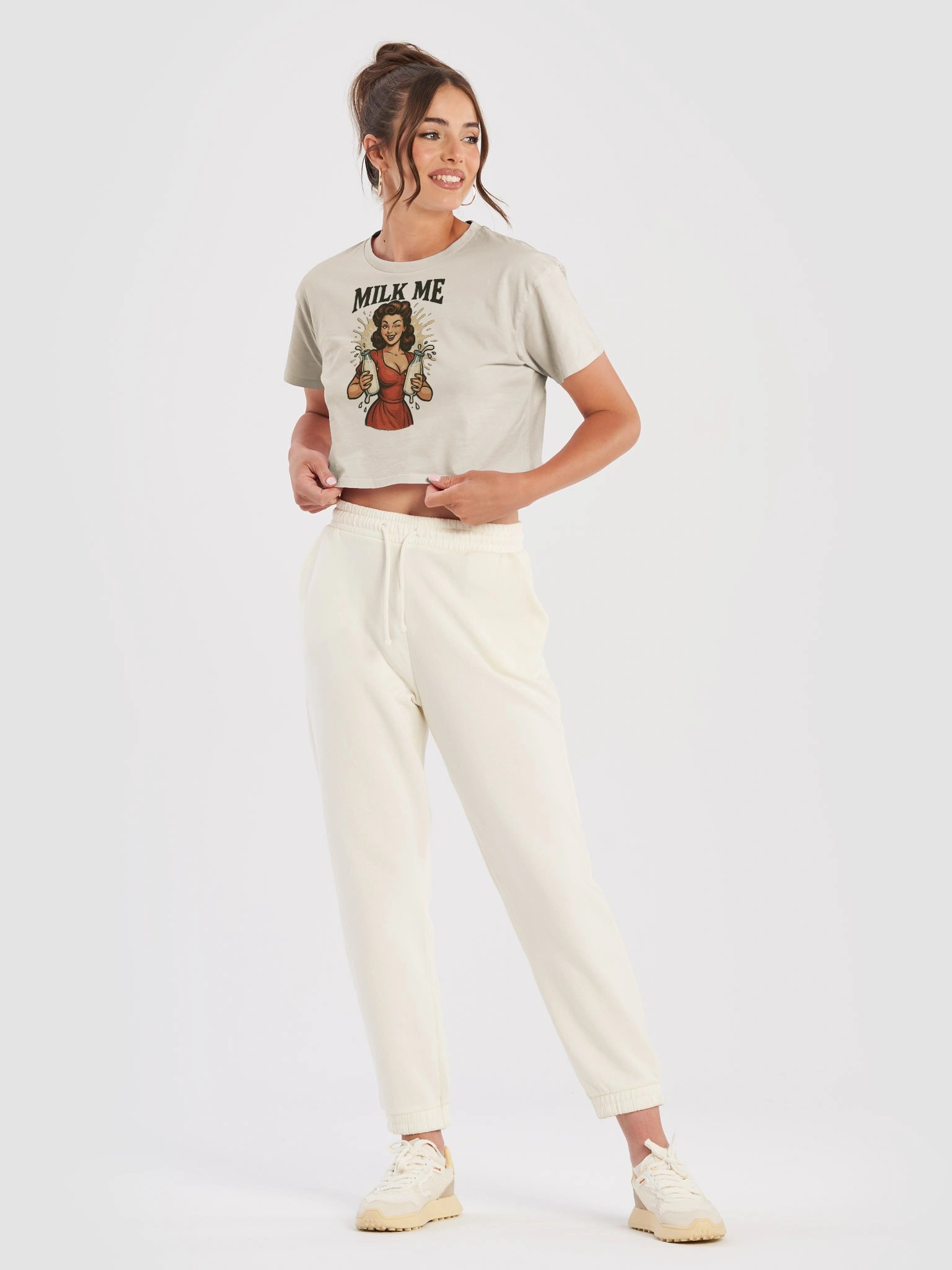 Vintage Milk Me Women's Crop Top product image (5)