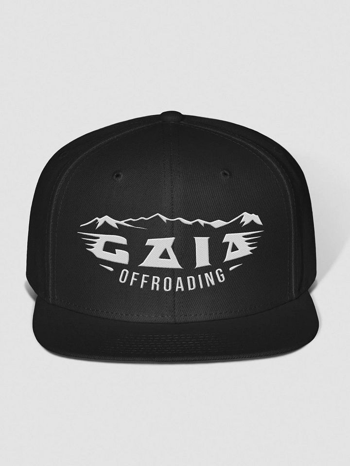 Gaia Off-Road Adventure Snapback Cap White Logo product image (1)