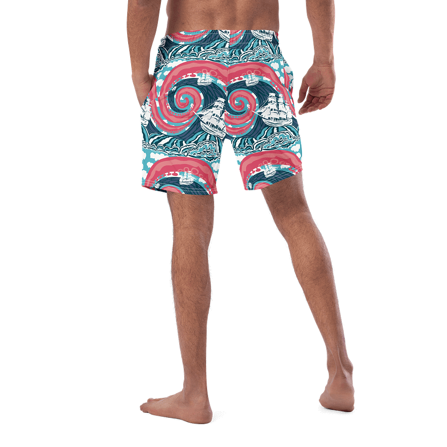 Kraken Vibes Men’s Swim Trunks | Nautical Adventure Swimwear 🐙 UPF 50+ Eco-Friendly | Monique Faella Designs™ product image (5)