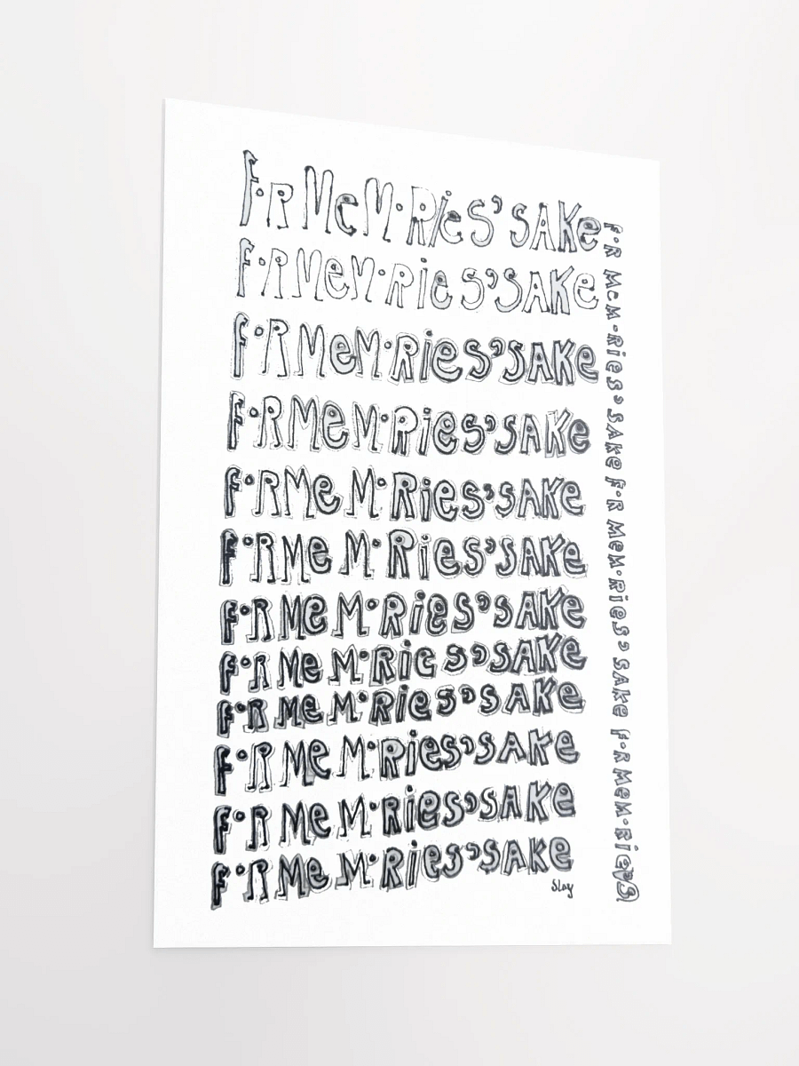 For Memories' Sake Print product image (3)