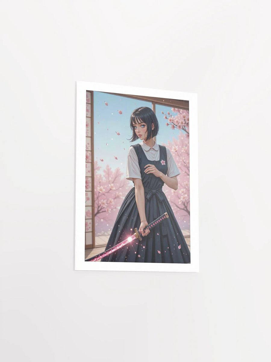 Cherry Blossom Samurai Girl Wall Art Poster product image (4)