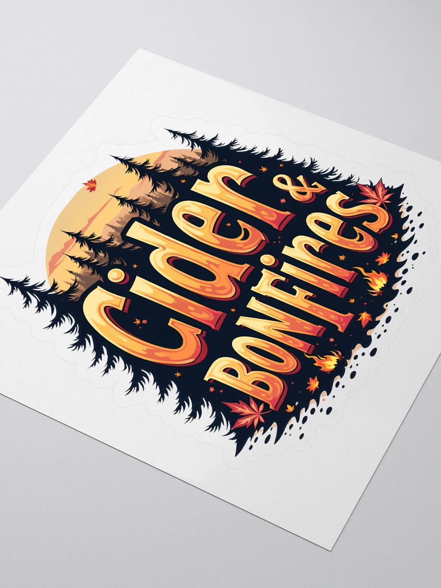 Cider & Bonfires Kiss Cut Stickers product image (3)