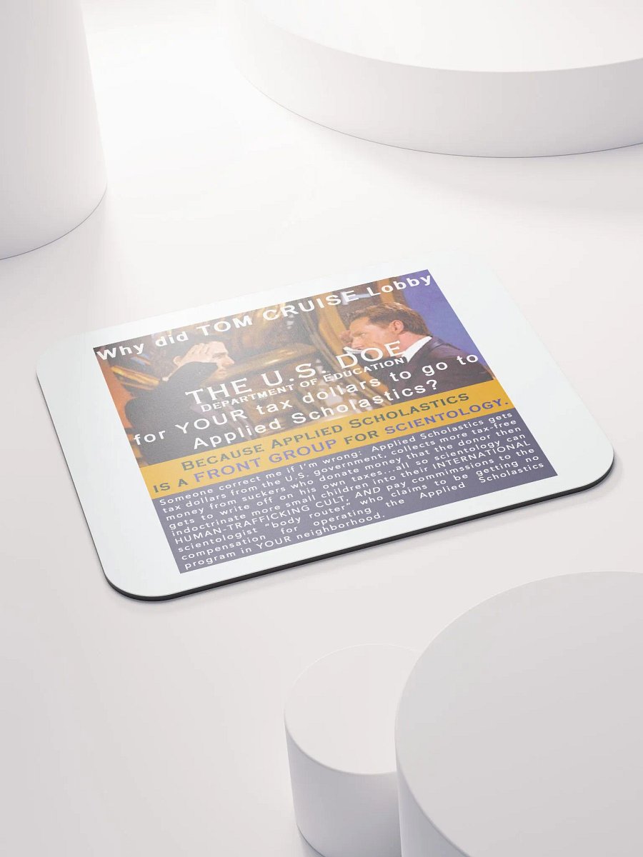 Mousepad - Tom Cruise & U.S. Dept of EDUCATION product image (4)