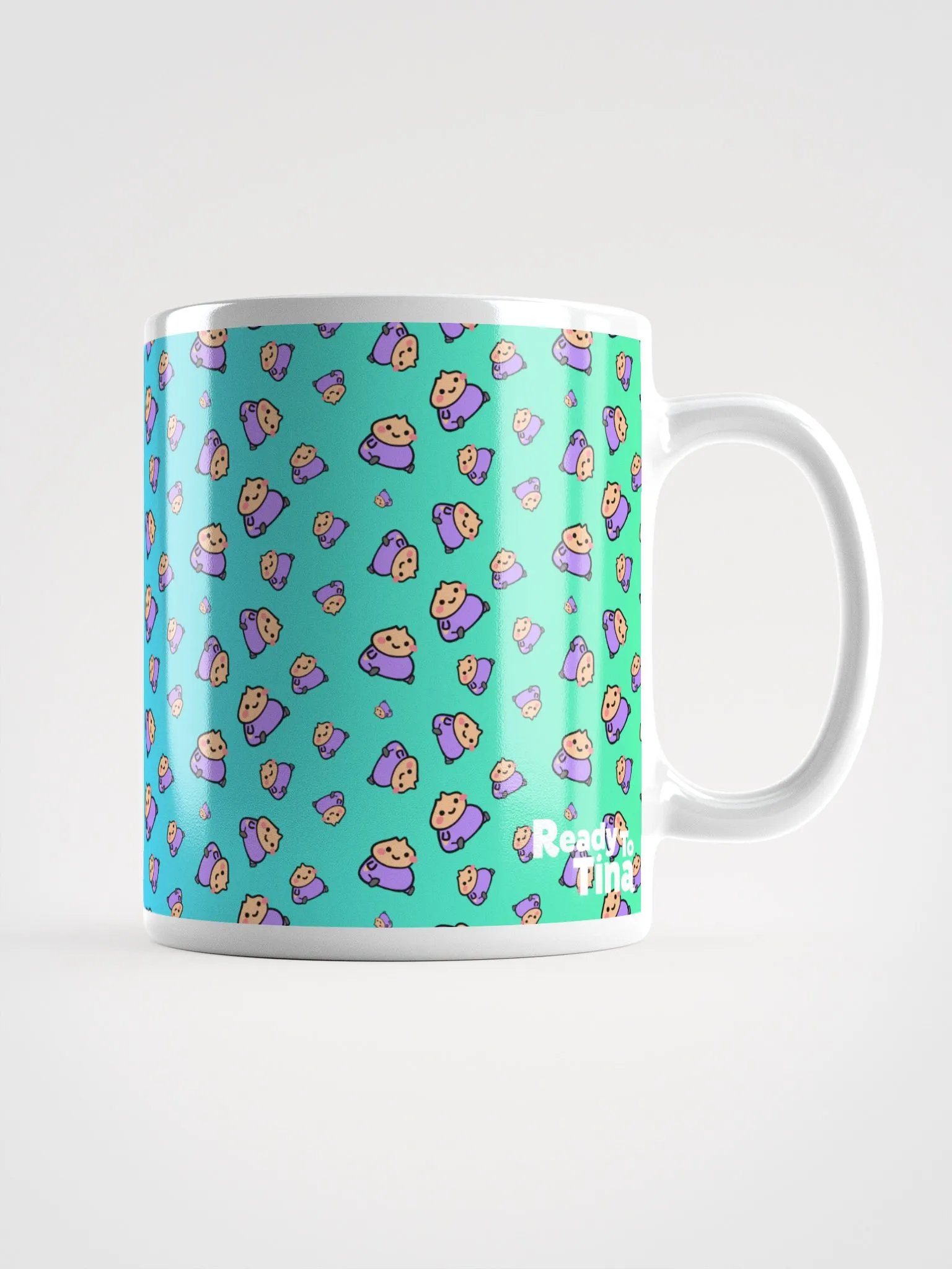 Dumpling Sitt | 1 | BIG | Pattern on Gradient | Glossy Mug product image (1)