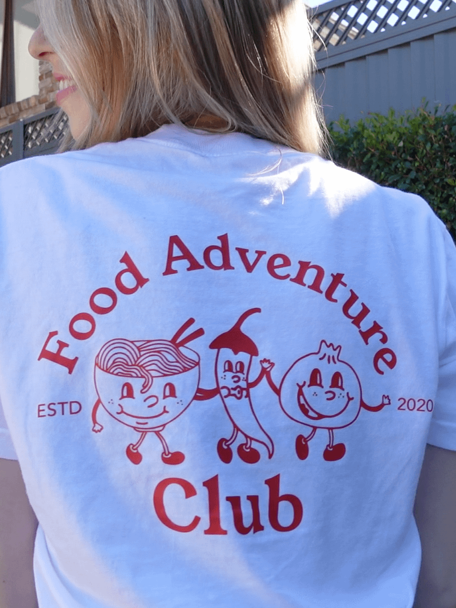Food Adventure Club T-Shirt WHITE product image (4)