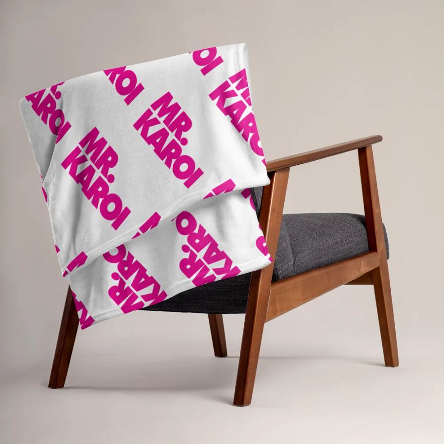Mr. Karoi Logo Throw Blanket product image (3)