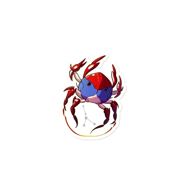 Vibrant Crab Die-Cut Magnets product image (2)