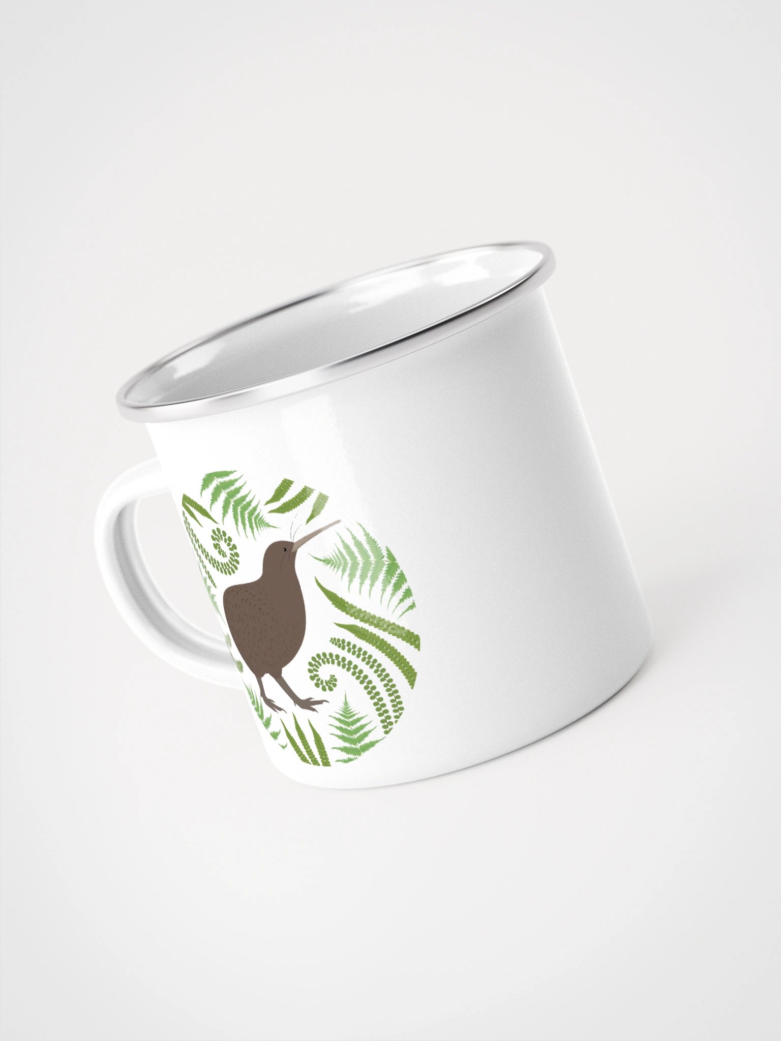 Kiwi and Fern Enamel Mug product image (4)