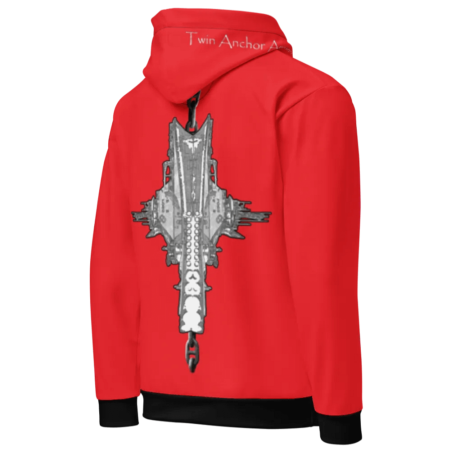 Red Foss double tug Sketch Hoodie product image (6)