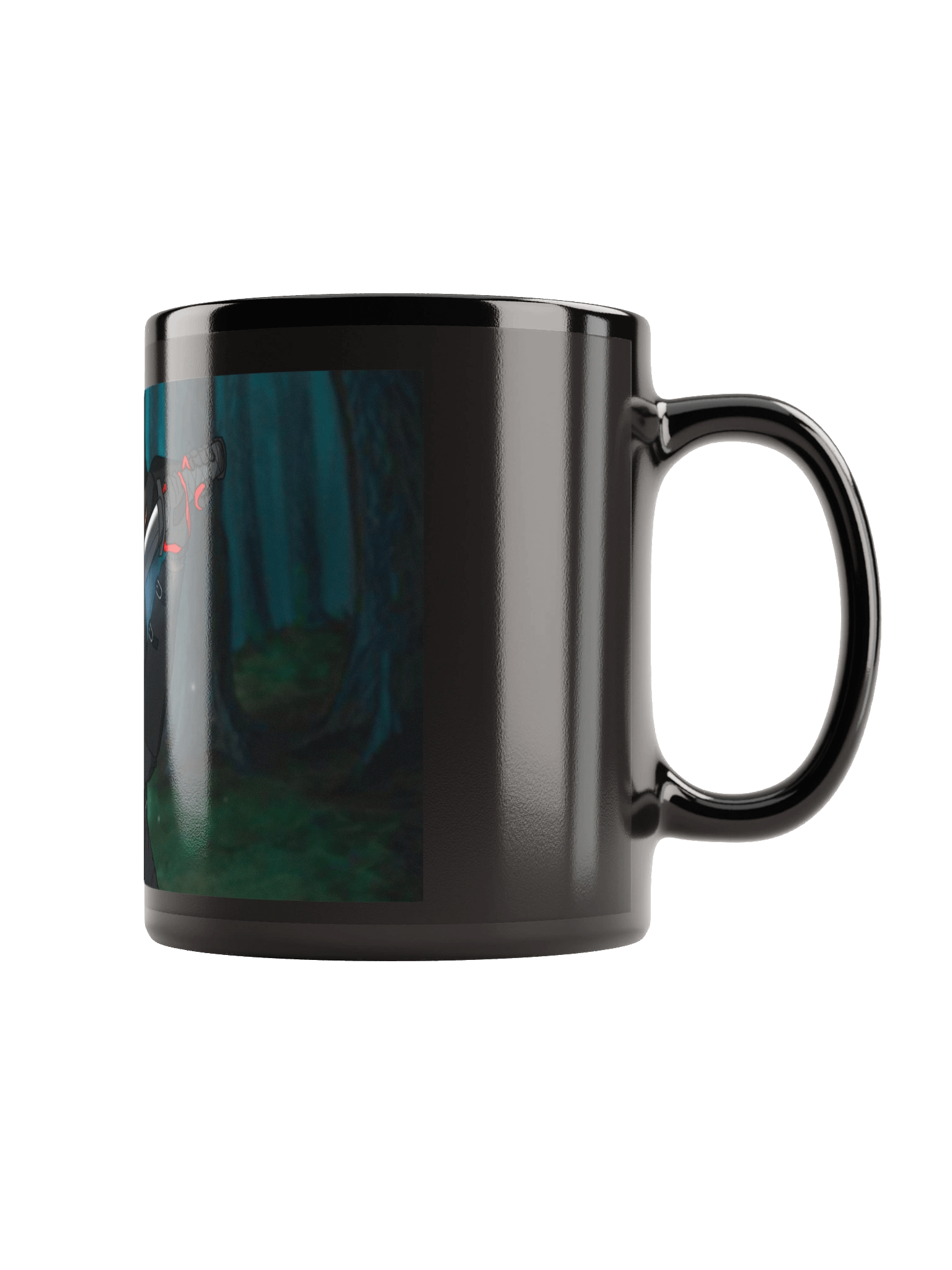 Cartoon Shadow (eye showing) Mug (Black) product image (1)