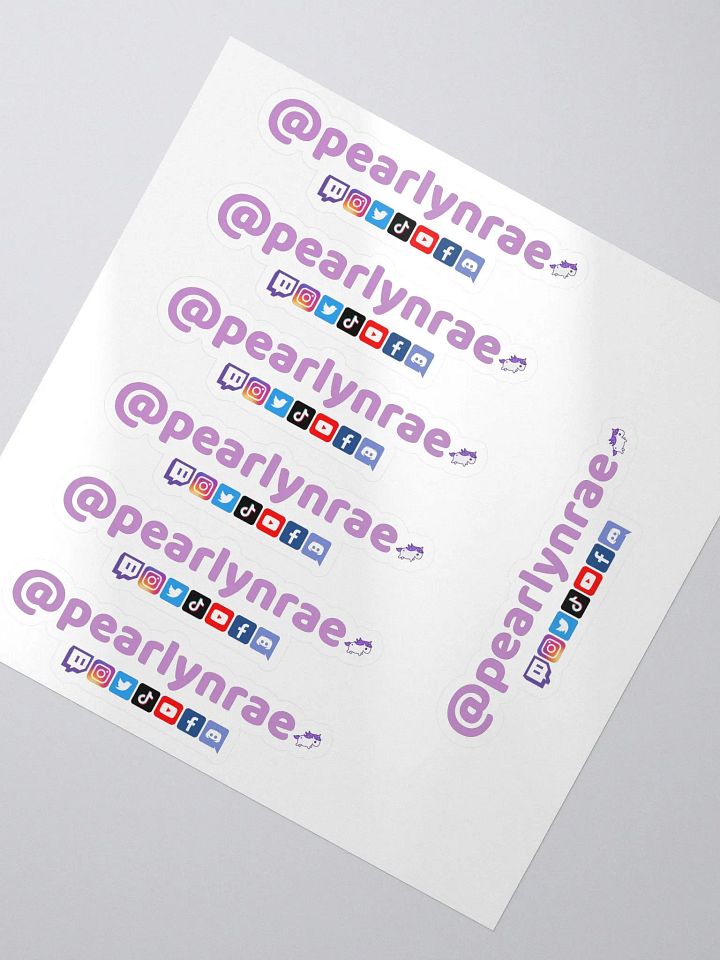 Pearlynrae Socials Everywhere Stickers product image (2)