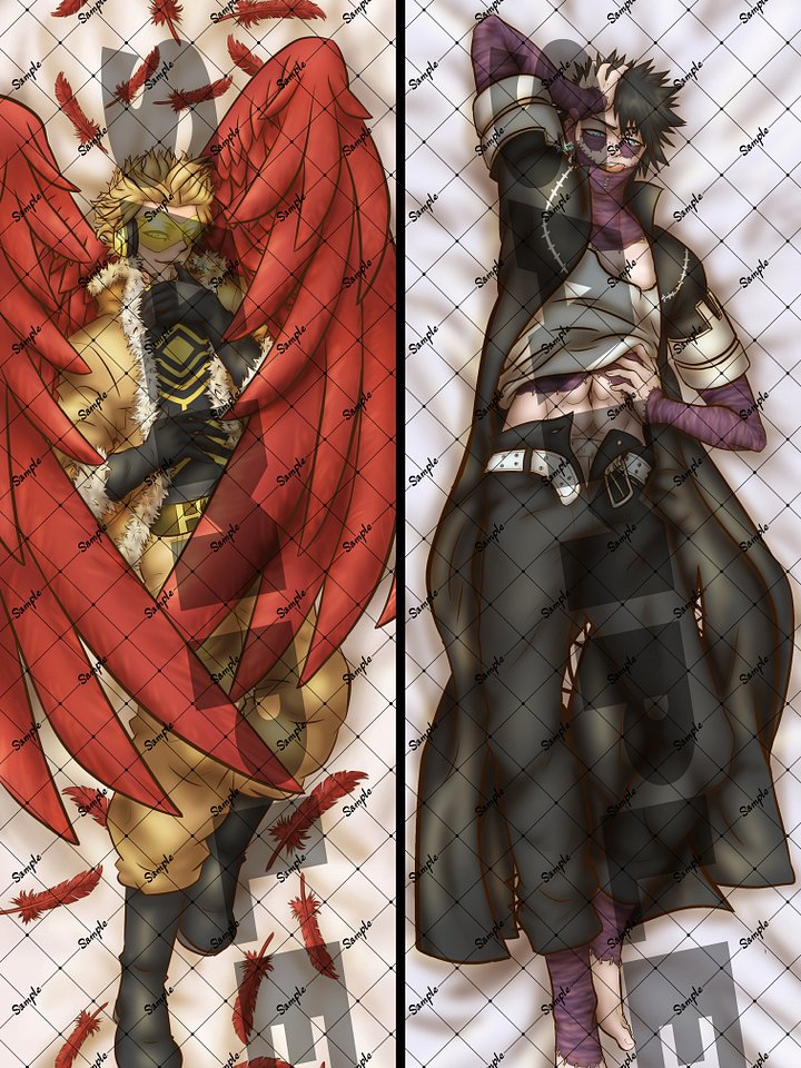 Dabi and Hawks Bodypillow Case product image (1)