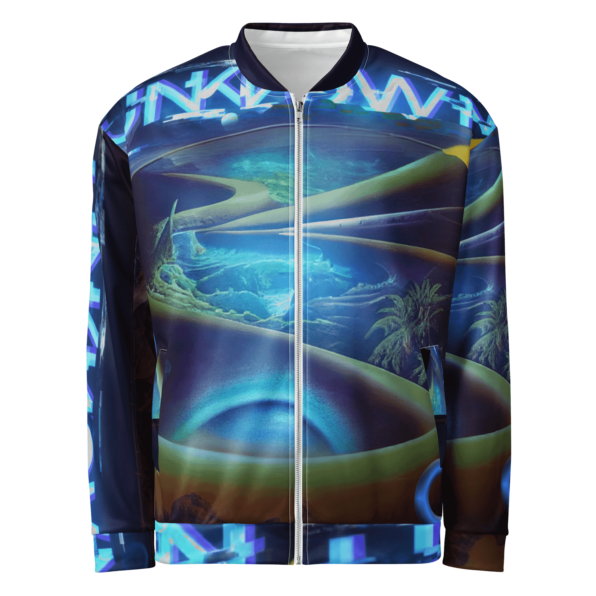 🌀 UNKNOWN All-Over Bomber Jacket product image (2)