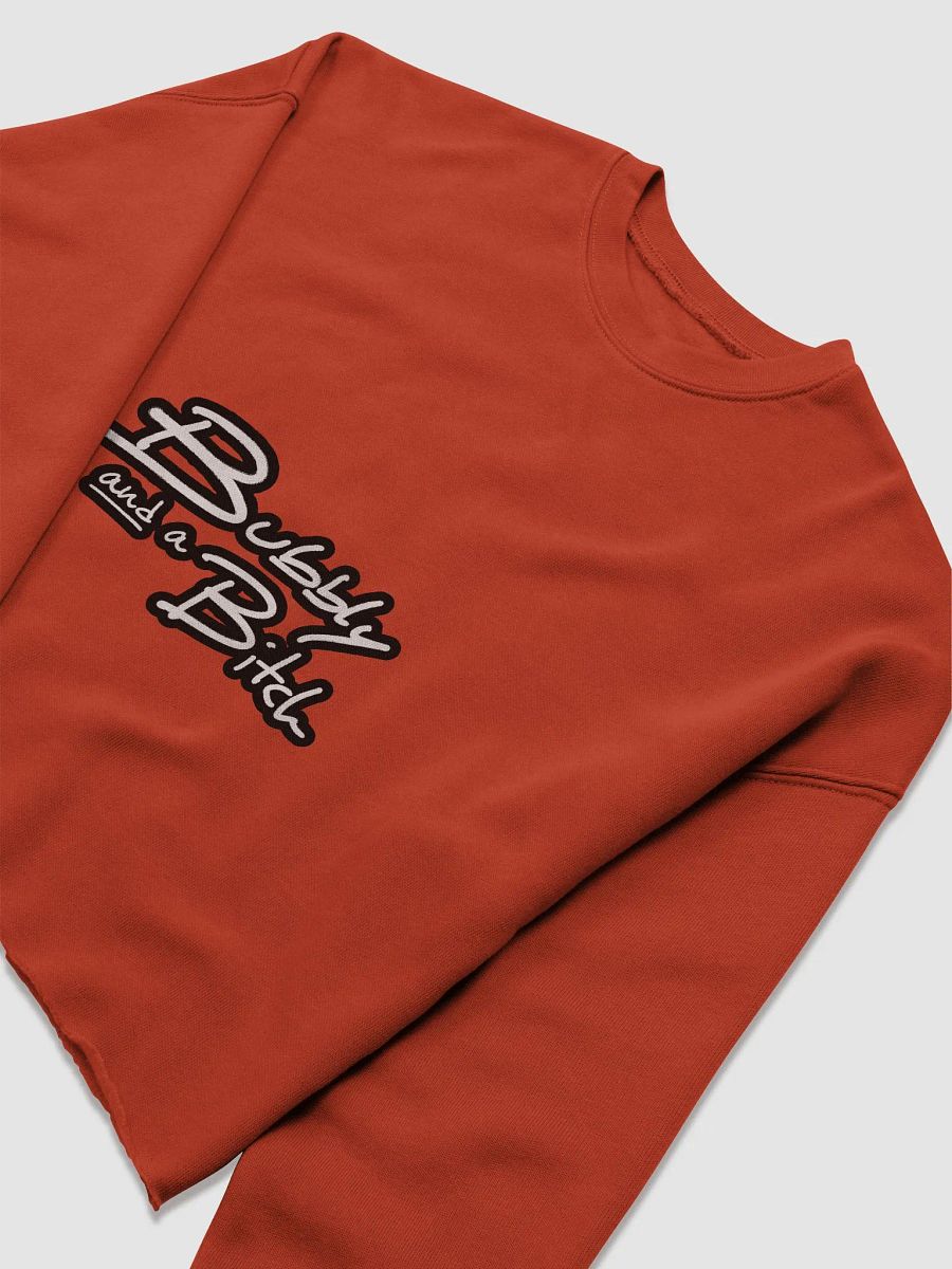 Bubbly and a B*tch (lined design) Women's Fleece Crop Sweatshirt product image (13)