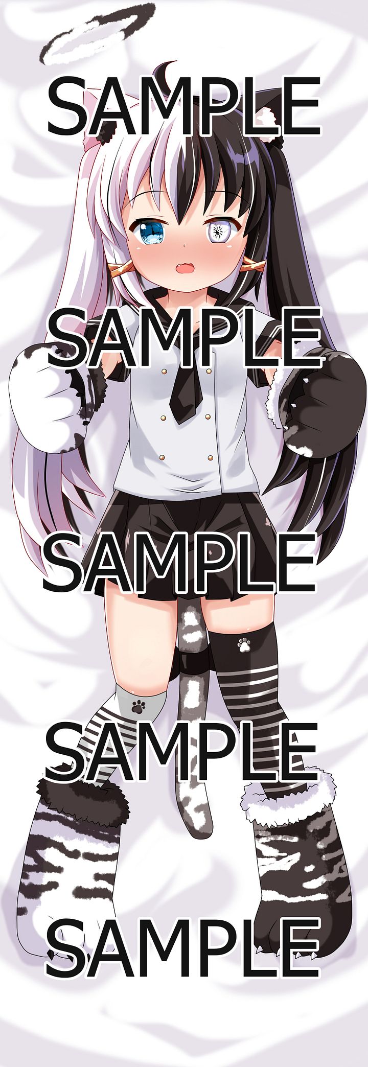 School Uniform Byakko Body Pillow - Digital Art Front Cover product image (1)