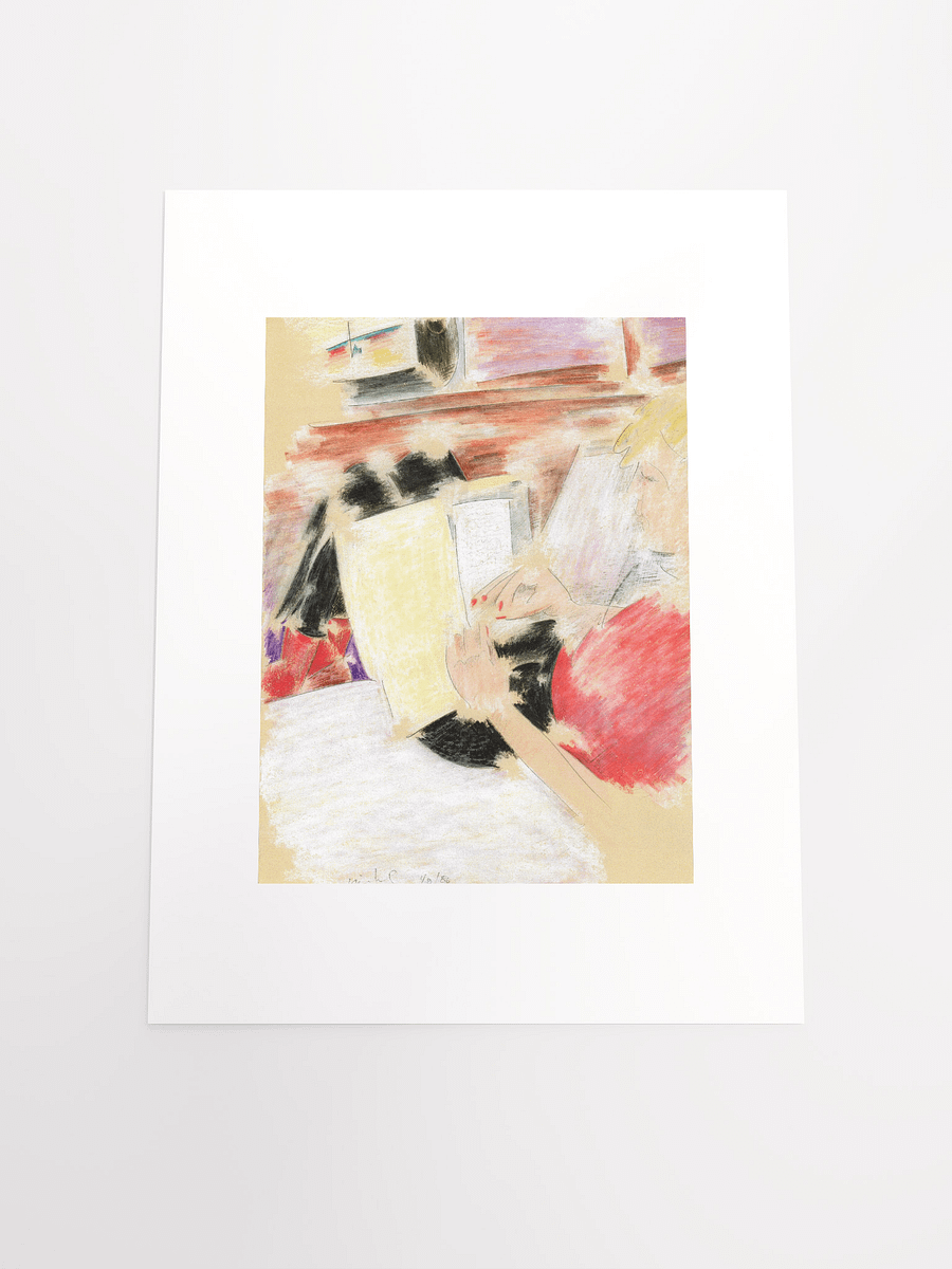 Sloy reading student papers 1.8.86 print product image (5)