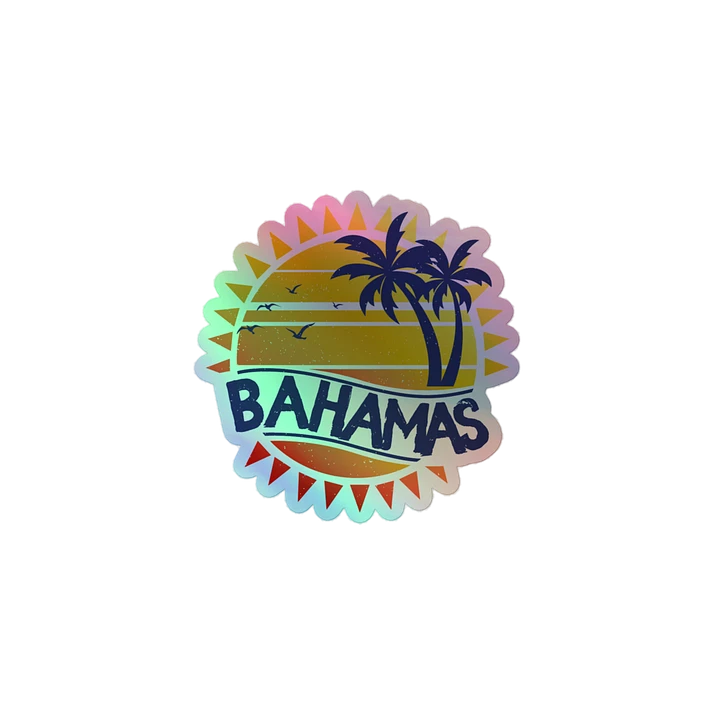 Bahamas Sticker Holographic : Bahamas Beach Sunset product image (2)