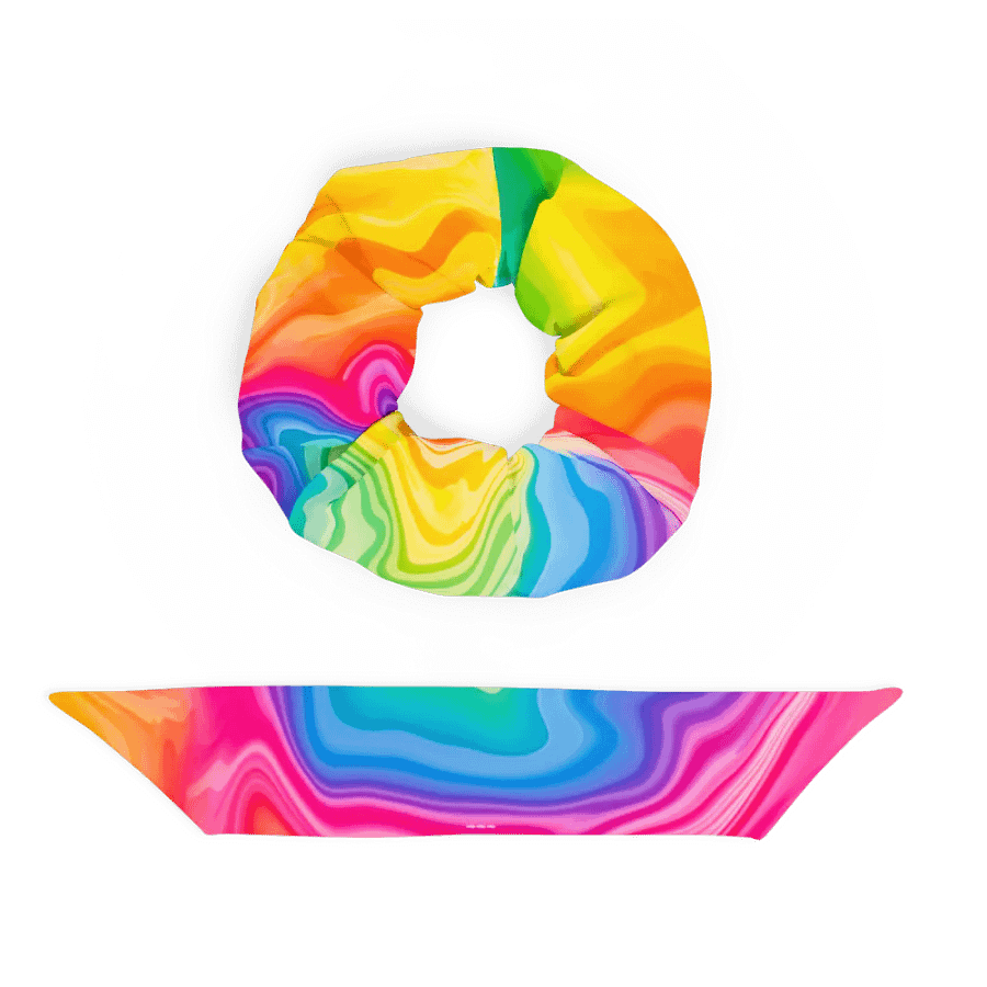 Rainbow Swirl All-Over Scrunchie product image (7)