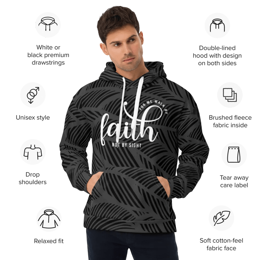 Faithful Vision All-Over Unisex Hoodie product image (2)