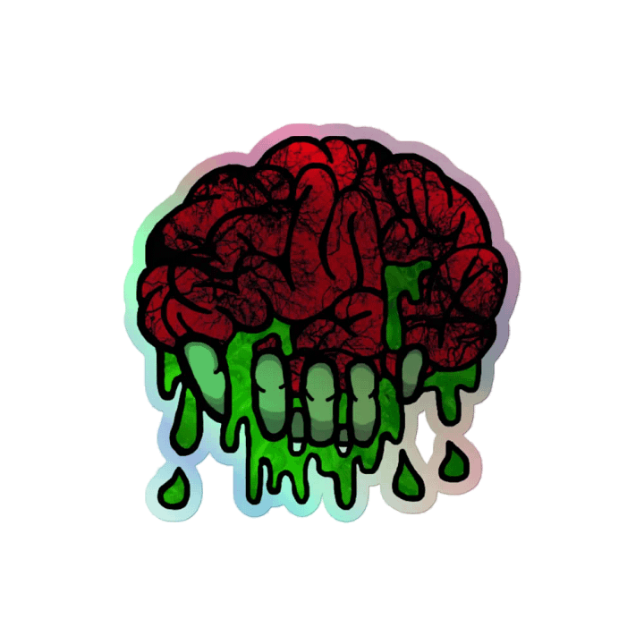 Gooey Brain Holographic Sticker Set product image (2)